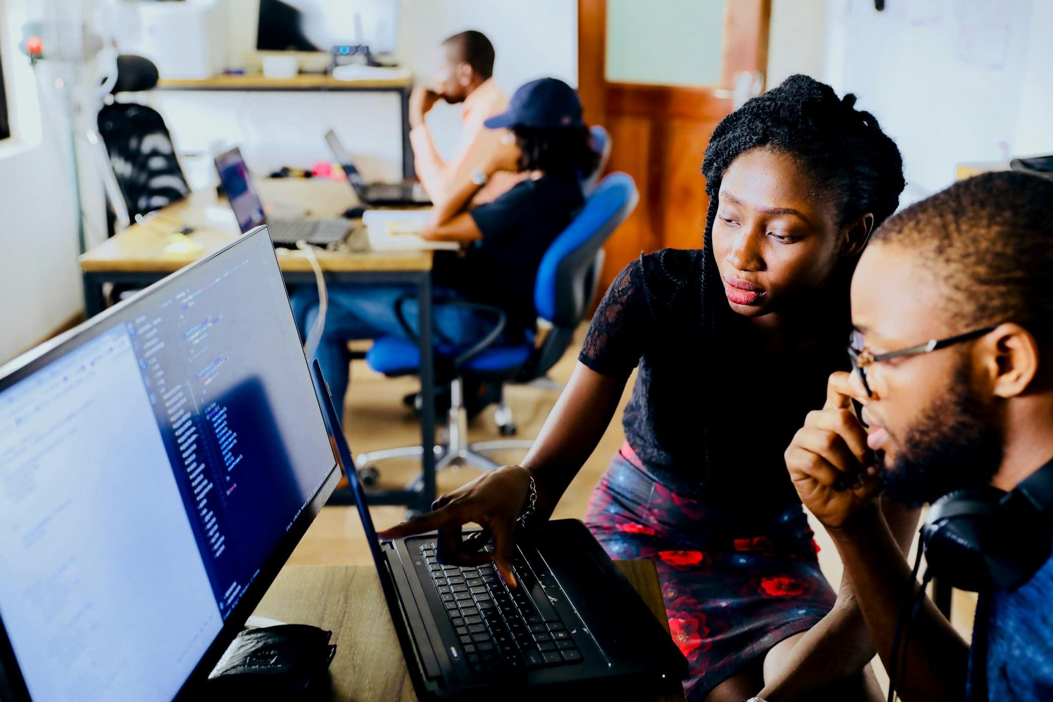 people coding
